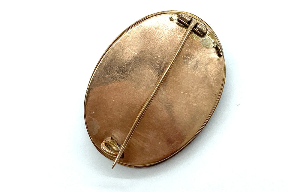 Brown Diamond K9ブラウンダイヤモンド エナメルブローチ (NO.128928)