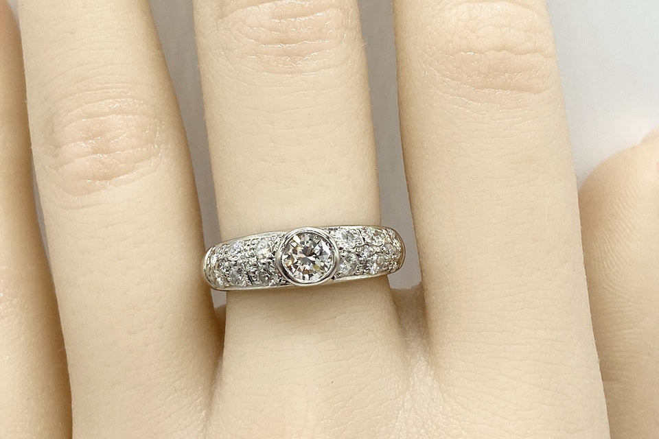 Diamond Pt900ダイヤモンドリング (NO.128953)