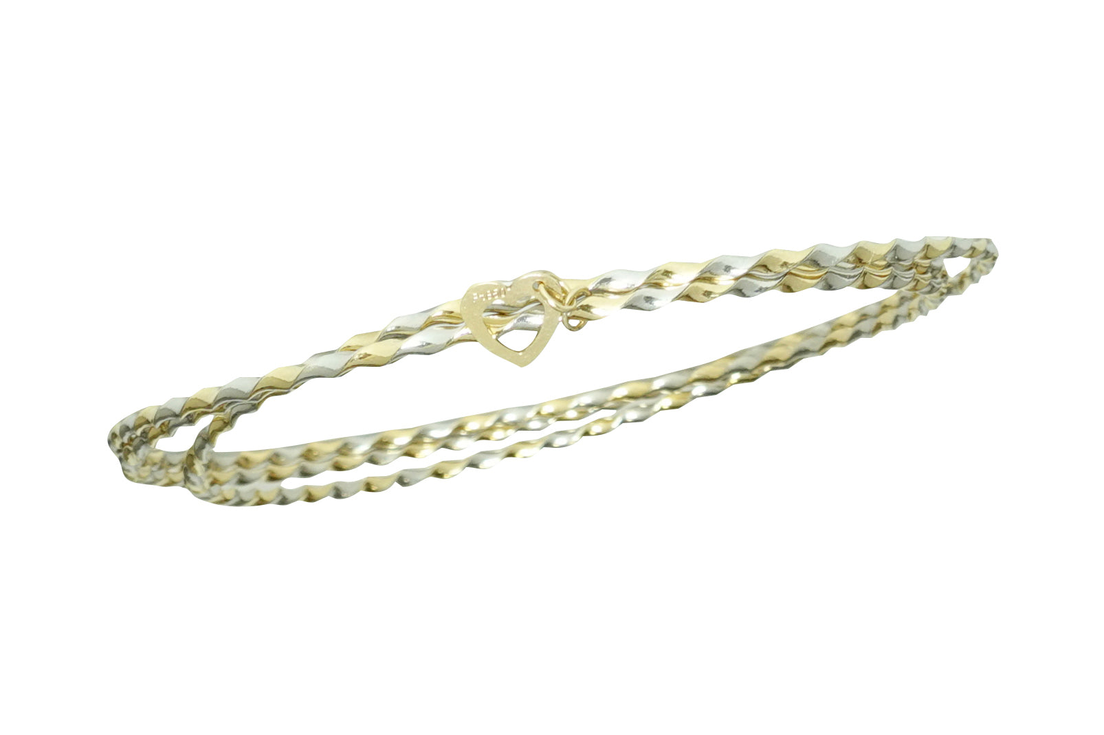 K18/WG　3連バングル (NO.128967)