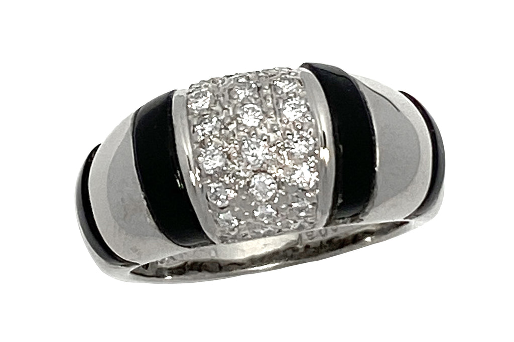 Diamond K18WGダイヤモンド ブラックオニキスリング (NO.129225) – JEX