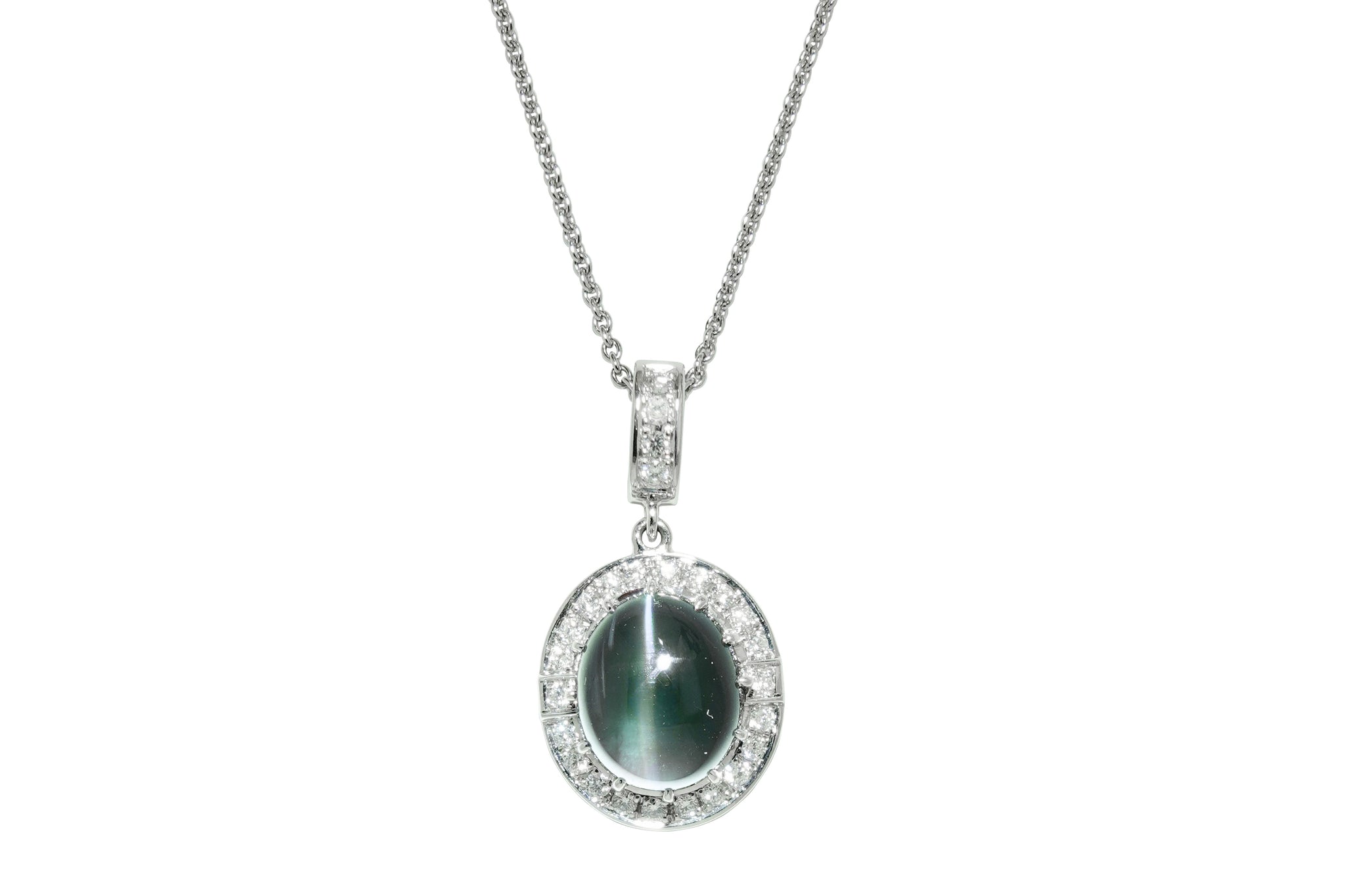 Alexandrite Cat's Eye Pt900/850(NC)アレキサンドライトキャッツアイ