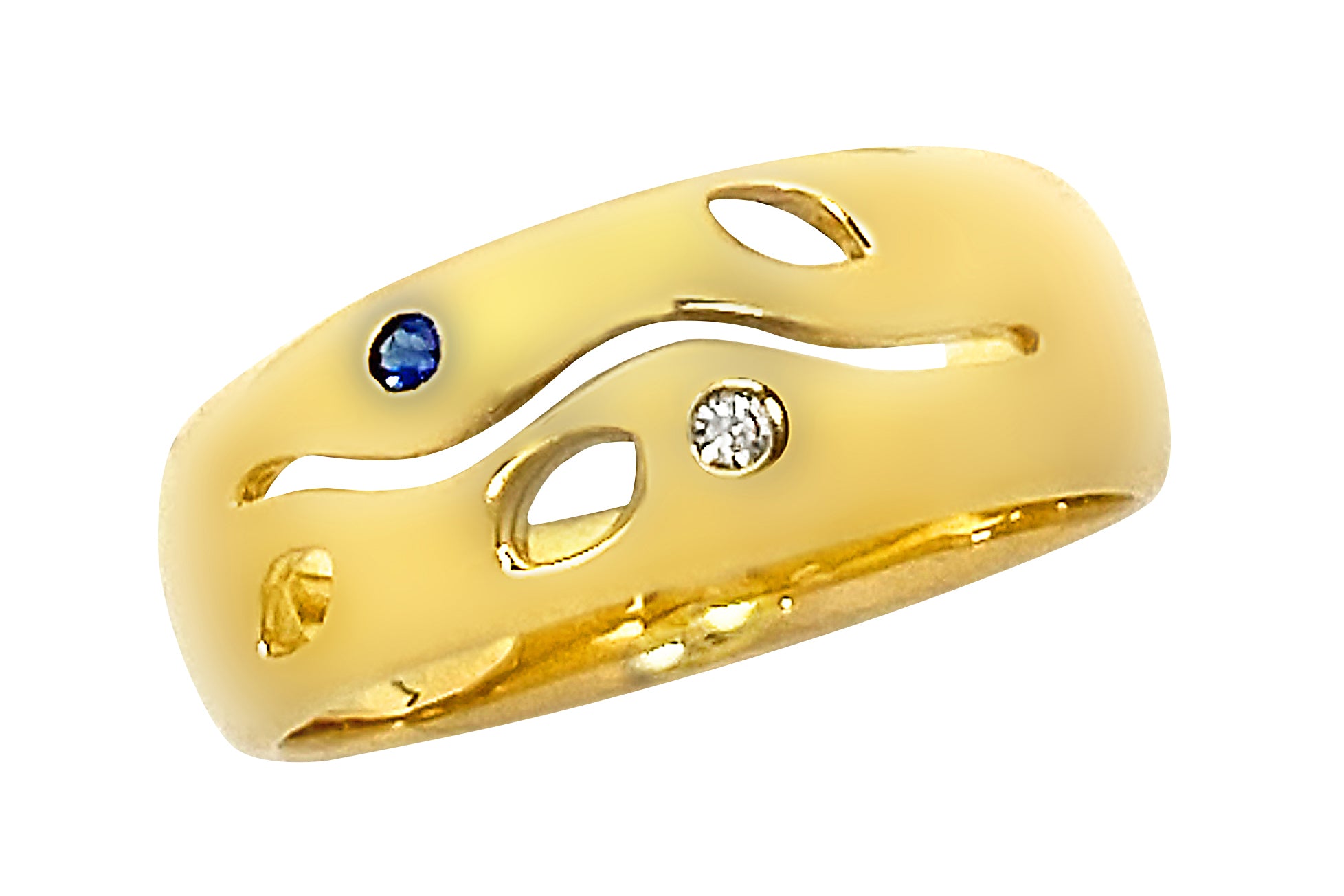 Sapphire K18サファイヤ ダイヤモンドリング (NO.129374) – JEX宝石
