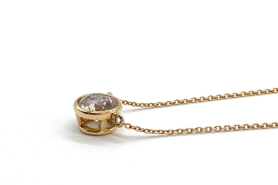 Brown Diamond K18PGブラウンダイヤモンドペンダント (NO.62507) – JEX