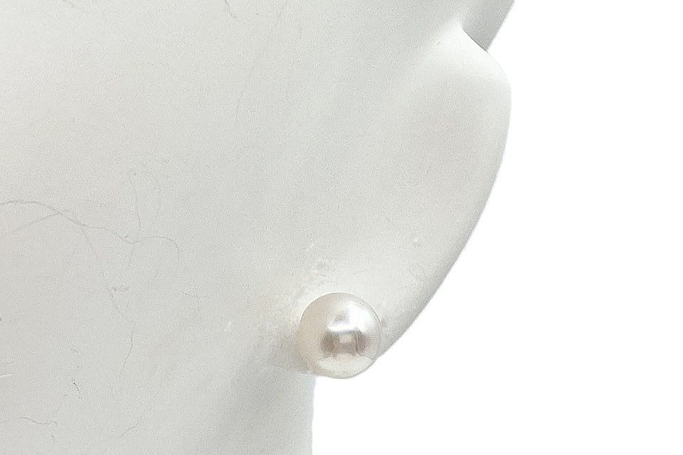 South Sea Pearl SV白蝶パールネックレス＆K14WGピアス (NO.305146)
