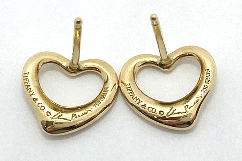TIFFANY & CO. 【ティファニー】オープンハートK18ピアス (NO.62360