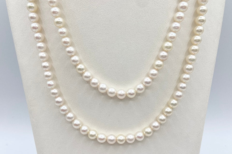 Akoya Pearl SVアコヤパールネックレス (NO.128303)