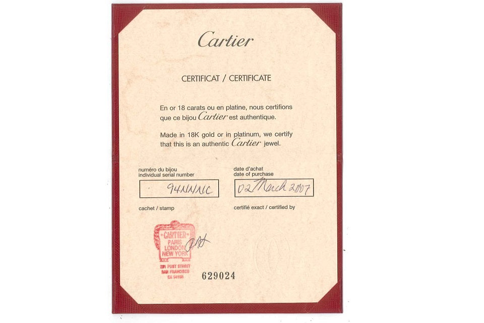 Cartier【カルティエ】K18WG白蝶パール ダイヤモンドピアス(No.304253)