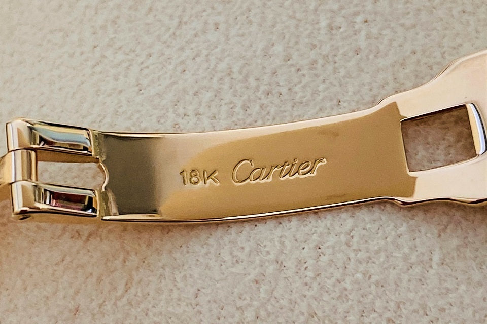 Cartier【カルティエ】K18/WGダイヤモンド腕時計（手巻） (NO.304677)