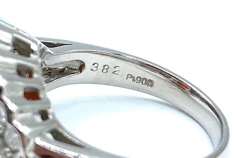 Mexican Opal Pt900メキシコオパール ダイヤモンドリング NO.49657