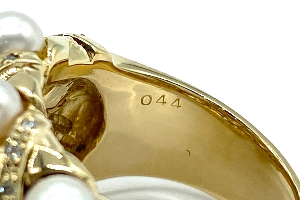 Akoya Pearl K18アコヤパール ダイヤモンドリング (NO.128886) – JEX 
