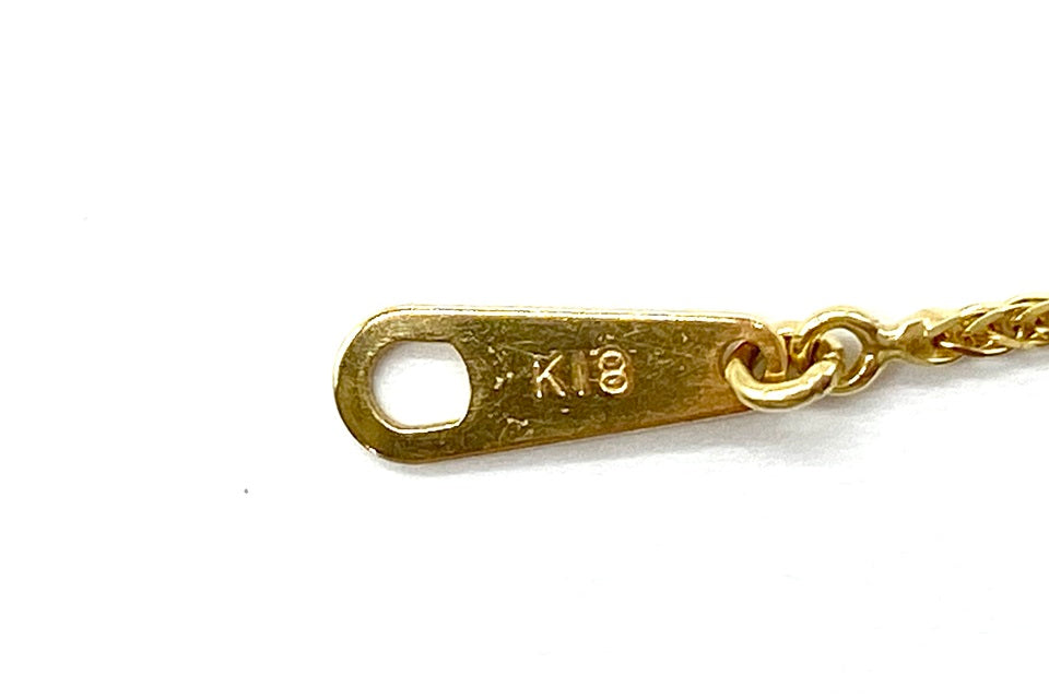 Yellow Sapphire K18/WGイエロー/カラーレスサファイヤペンダント兼ブローチ (NO.49937)