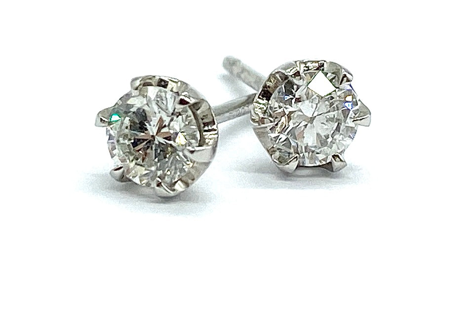 Diamond Pt900ダイヤモンドピアス (NO.128654)