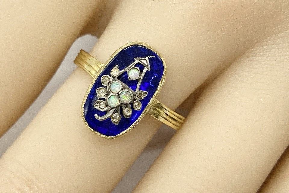 専用JE88★高級 オパール2.23ct ダイヤ pt ヘッド 鑑有 Opal K18オパール 合成サファイヤ ダイヤモンドリング (NO.128929
