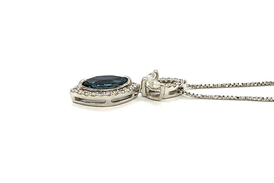 Alexandrite Pt900/850(NC)アレキサンドライト ダイヤモンドペンダント(No.303972)