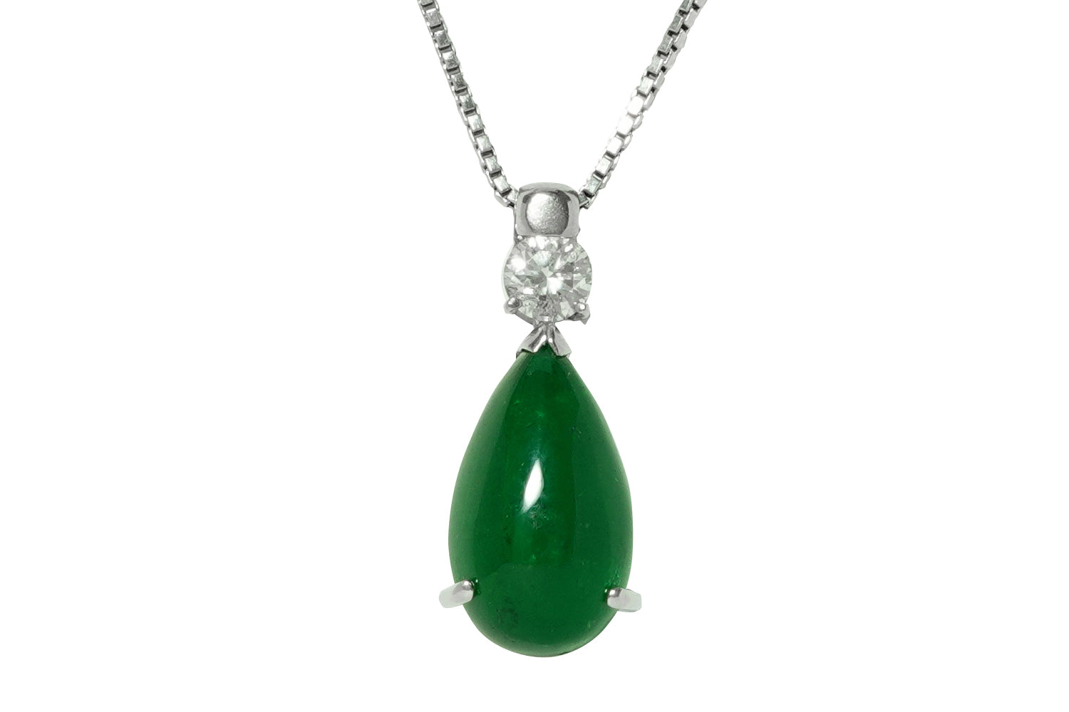 人気大割引 Emerald (NO ダイヤモンドペンダント Pt900/850（NC)エメラルド エメラルド