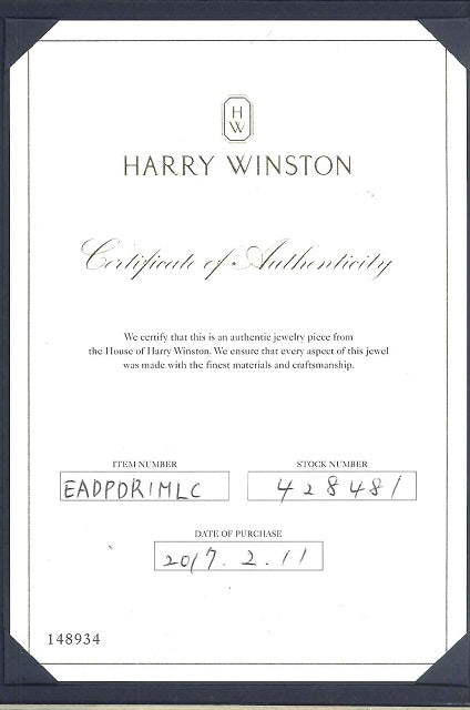 HARRY WINSTON 【ハリー ウィンストン】Pt950ダイヤモンドピアス (NO 