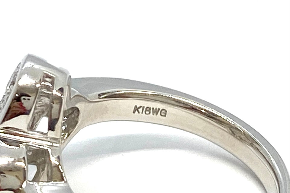Diamond K18WGダイヤモンドリング(NO.304290)