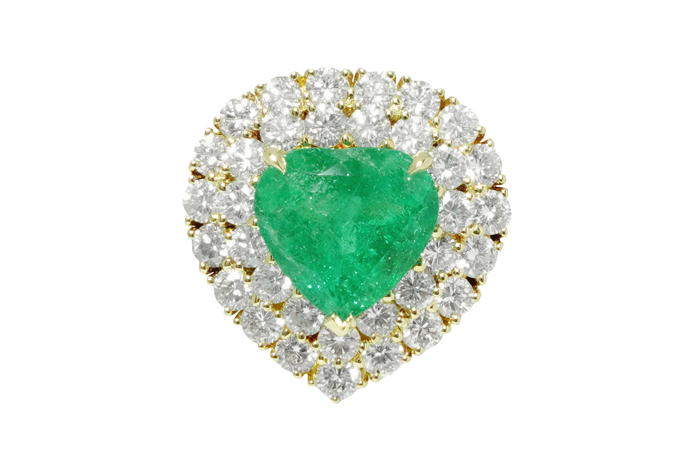 Emerald K18エメラルド ダイヤモンドリング(NO.304326) – JEX宝石