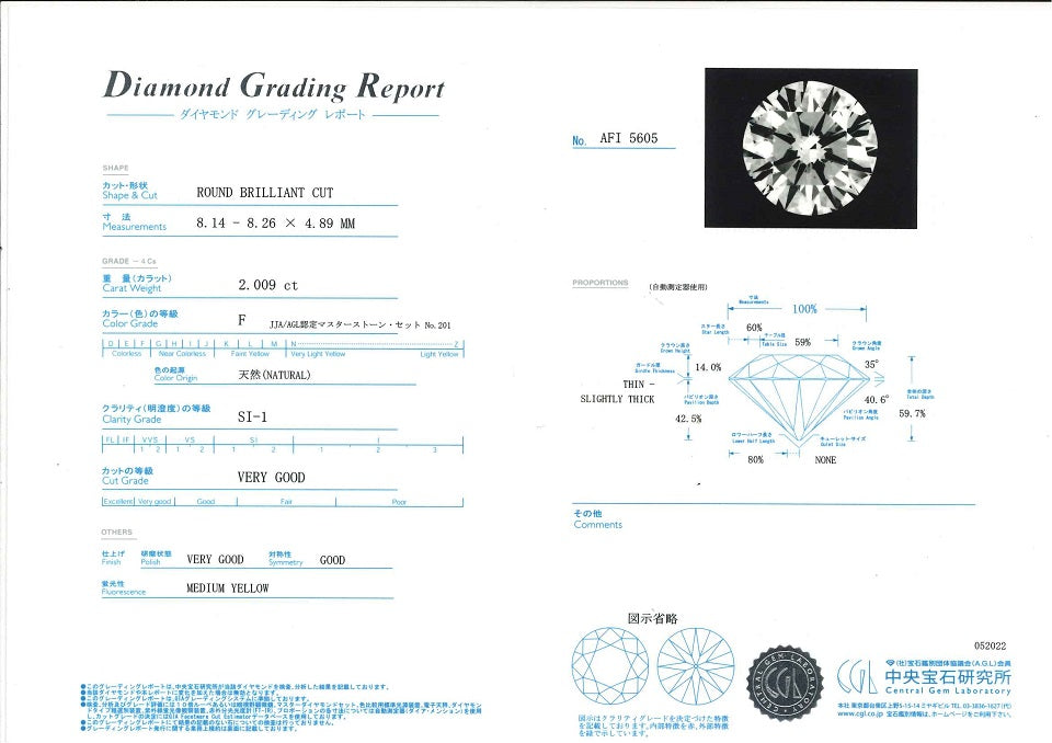 Diamond Pt900/850(NC)ダイヤモンドペンダント (NO.304728)