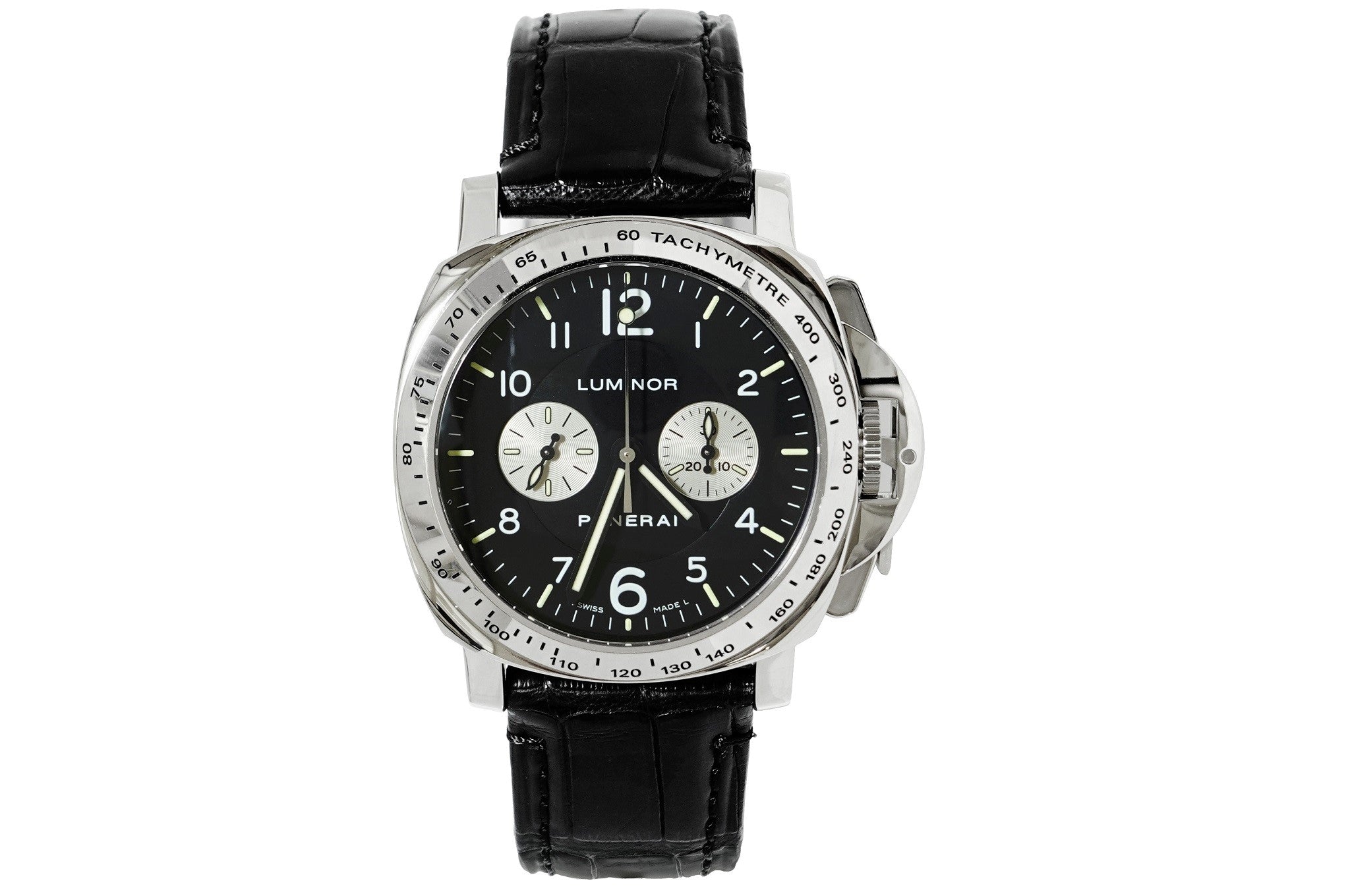 PANERAI 【パネライ】ルミノール　クロノグラフ K18WG腕時計(手巻) (NO.304822)