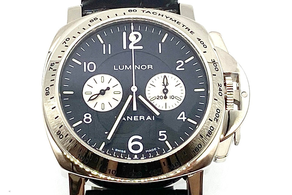 PANERAI 【パネライ】ルミノール　クロノグラフ K18WG腕時計(手巻) (NO.304822)