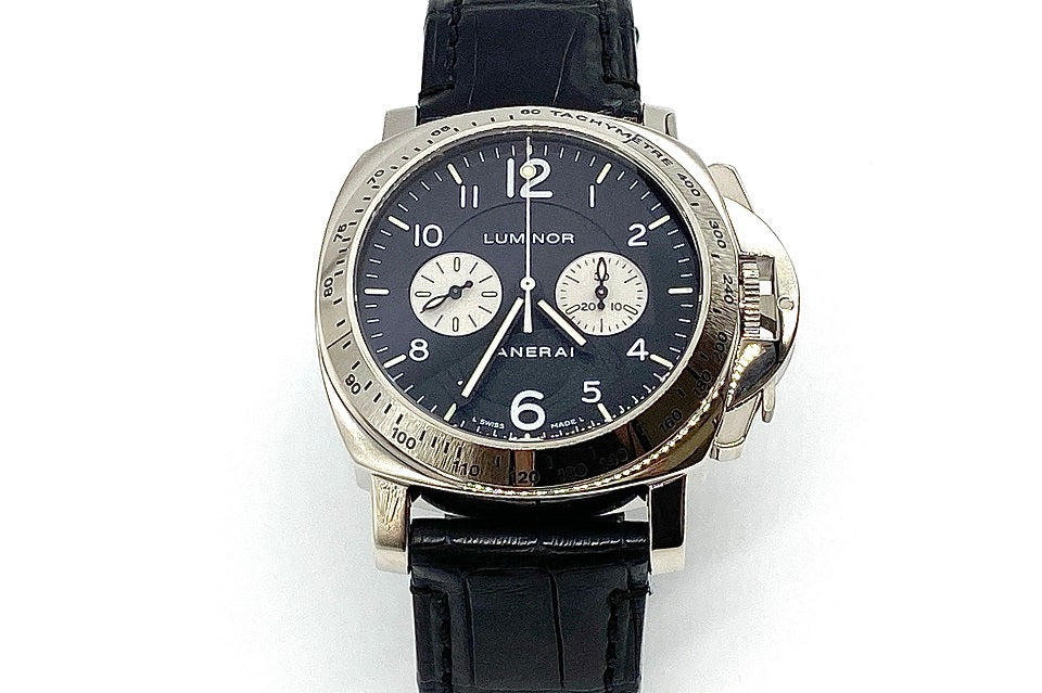 PANERAI 【パネライ】ルミノール　クロノグラフ K18WG腕時計(手巻) (NO.304822)