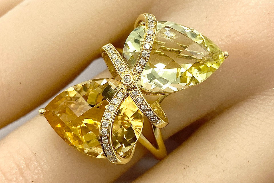 Citrine K18シトリン ダイヤモンドリング (NO.304843) – JEX宝石 Citrine K18シトリン ダイヤモンドリング (NO.304843) – JEX宝石