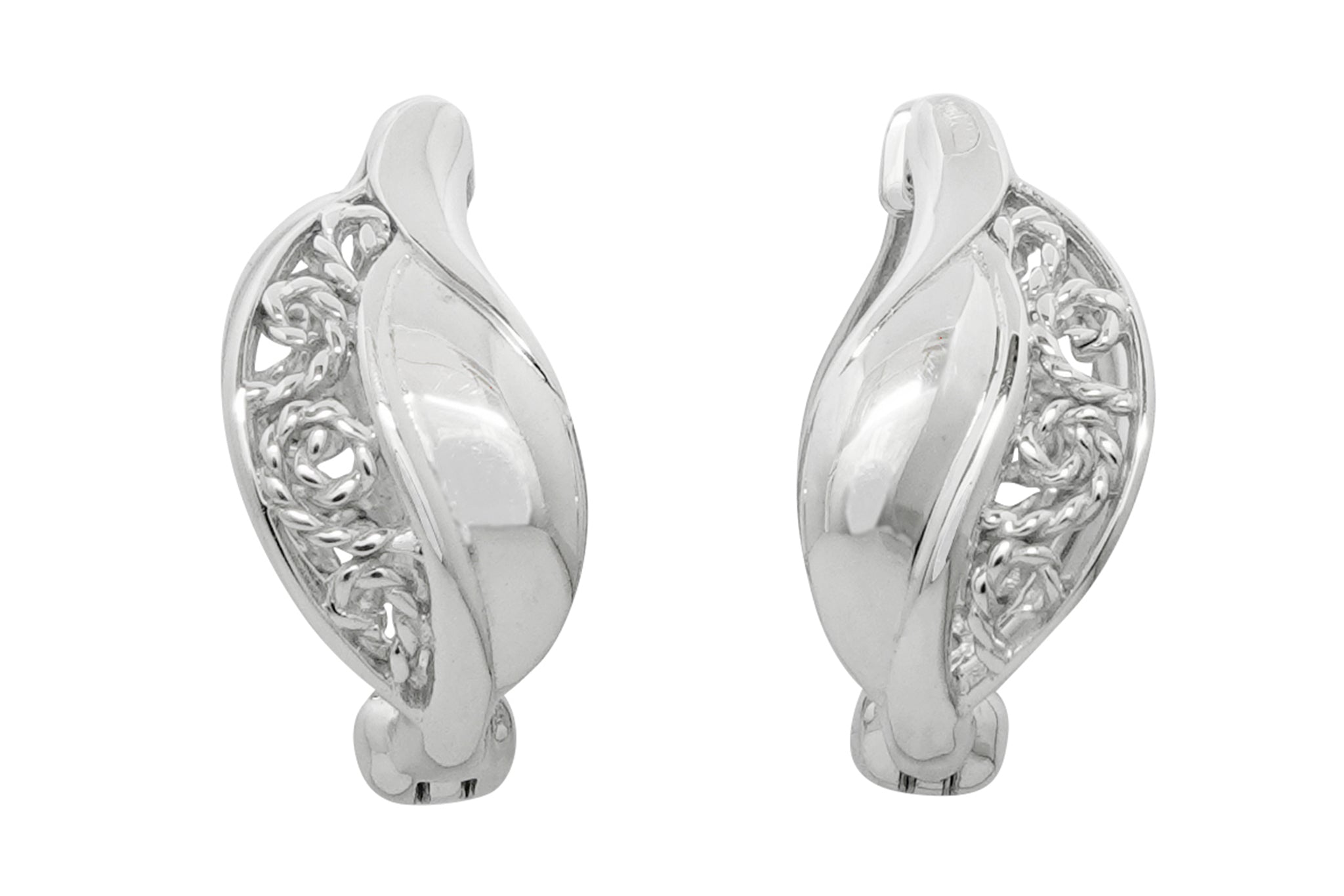 18KYG 18KWG２色使いピアリング （株）GSTV ピアリング社正規品 ピアリング 一粒ダイヤモンド 天然石 イヤリング K18 正規品