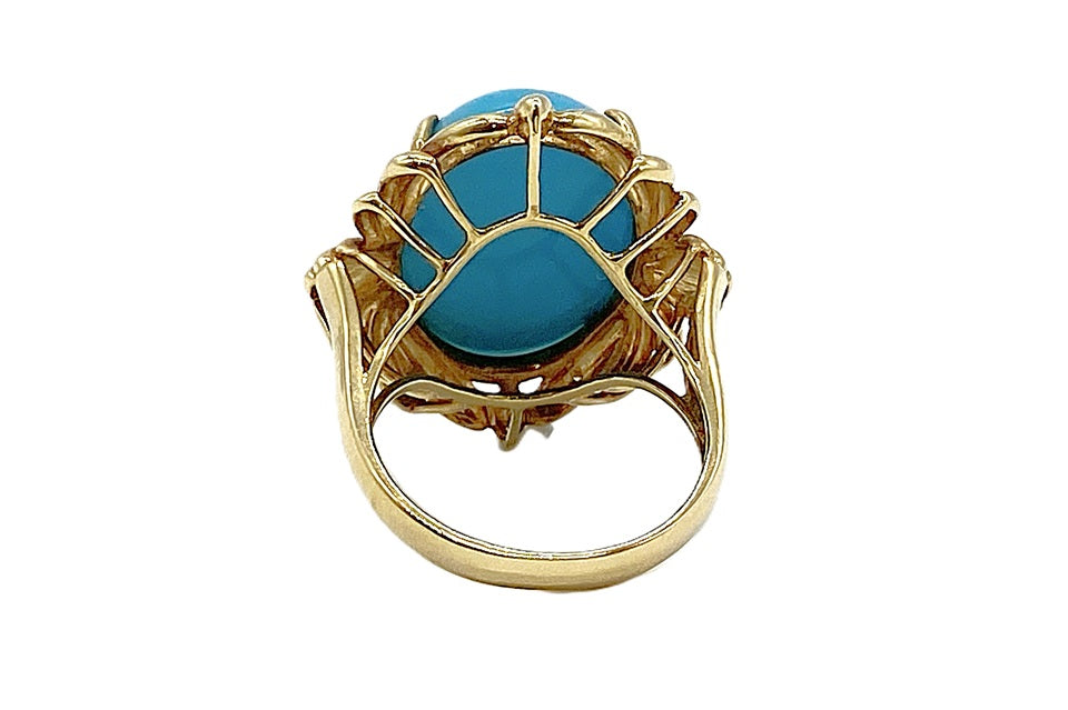 Turquoise K18トルコ石 ダイヤモンドリング (NO.304880) – JEX宝石