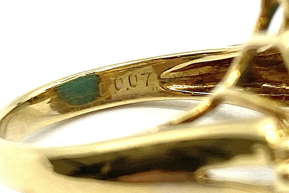 Turquoise K18トルコ石 ダイヤモンドリング (NO.304880) – JEX宝石