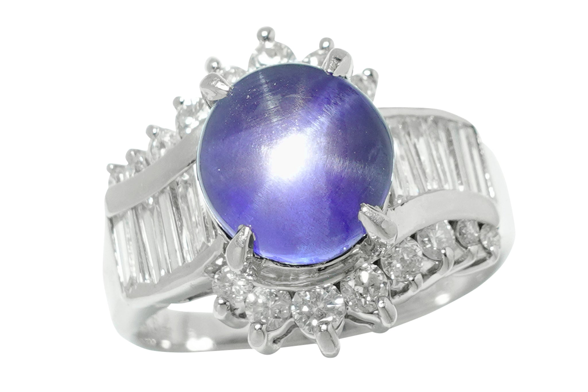 Star Sapphire Pt900スターサファイヤ ダイヤリング (NO.304959) – JEX