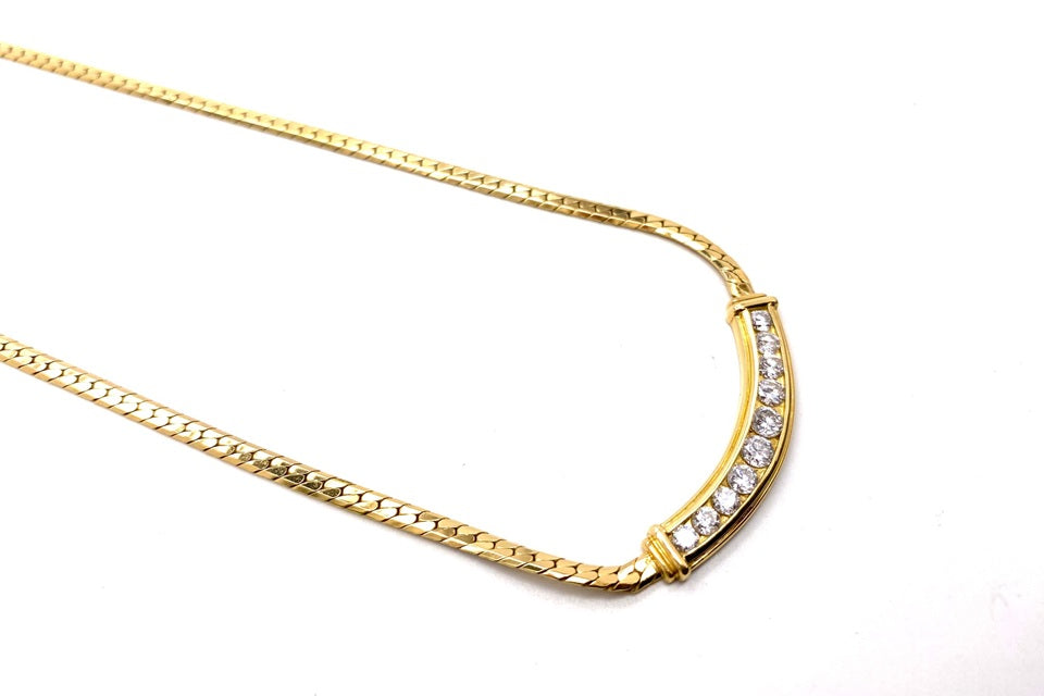 Diamond K18ダイヤモンドネックレス(NO.304966)