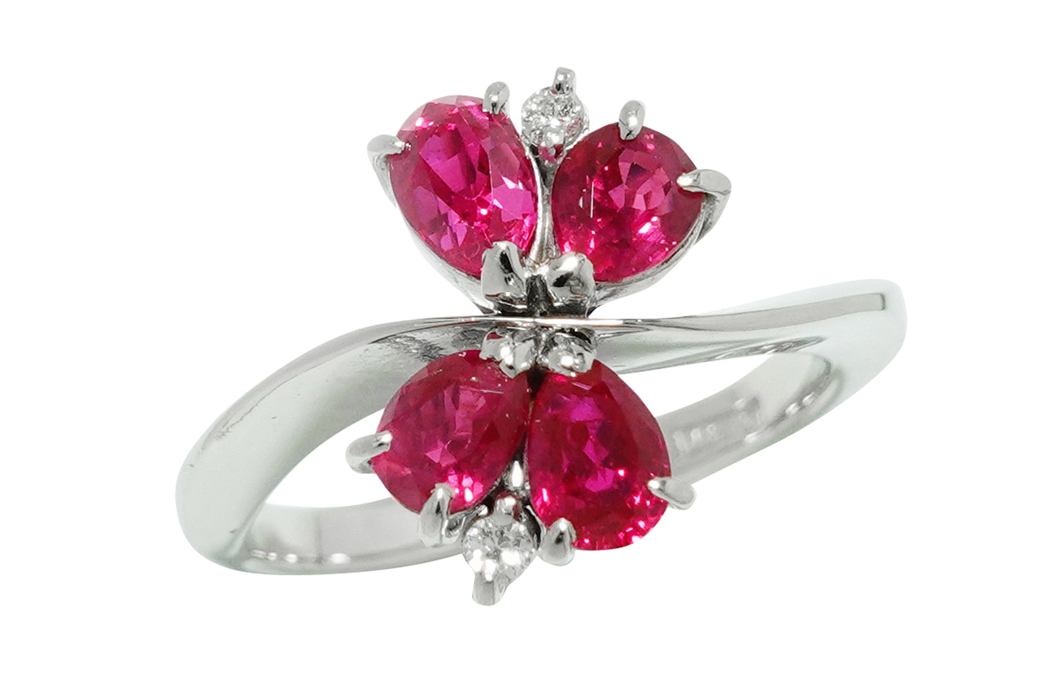pt900 ルビー　ダイヤモンドリング Ruby Pt900ルビー ダイヤモンドリング (NO.47958) – JEX宝石