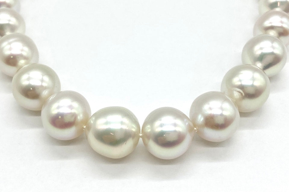 タサキ真珠　グレー真珠トップ K18WG TASAKI - TASAKI タサキ イヤリング グレーパール 真珠 8.7mm 一