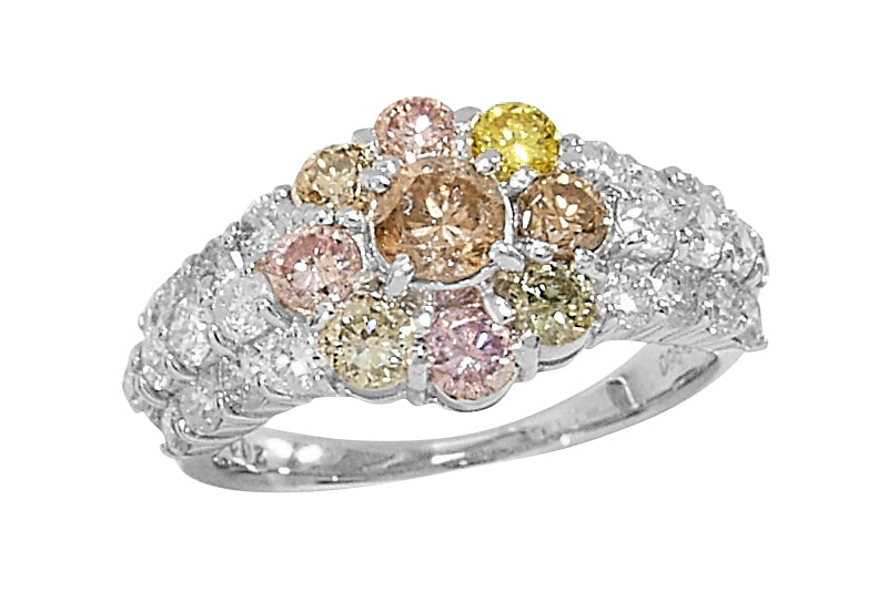 最適な価格 Pink Diamond Pt900ピンク/グリーン他カラー/カラーレス プラチナ台