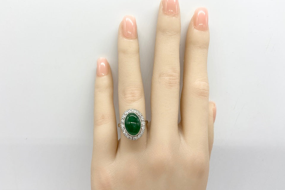 Jadeite Pm翡翠リング(NO.305202)