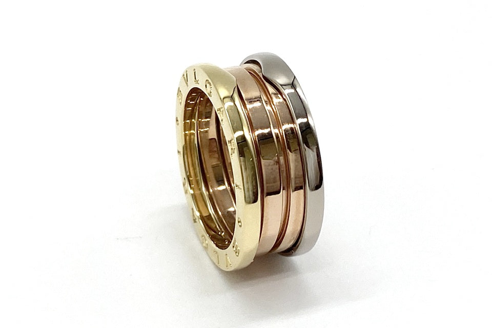 BVLGARI 【ブルガリ】K18/WG/PGリング　　ビーゼロワン (NO.305285)