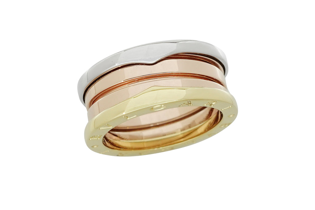 BVLGARI 【ブルガリ】K18/WG/PGリング　　ビーゼロワン (NO.305285)