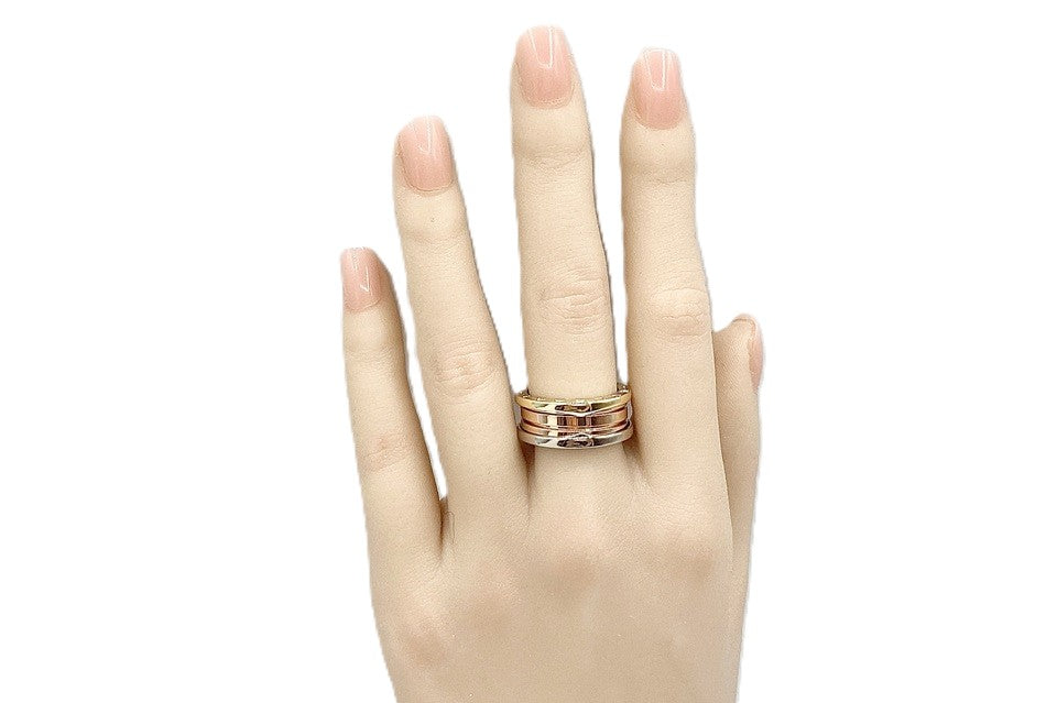 BVLGARI 【ブルガリ】K18/WG/PGリング　　ビーゼロワン (NO.305285)