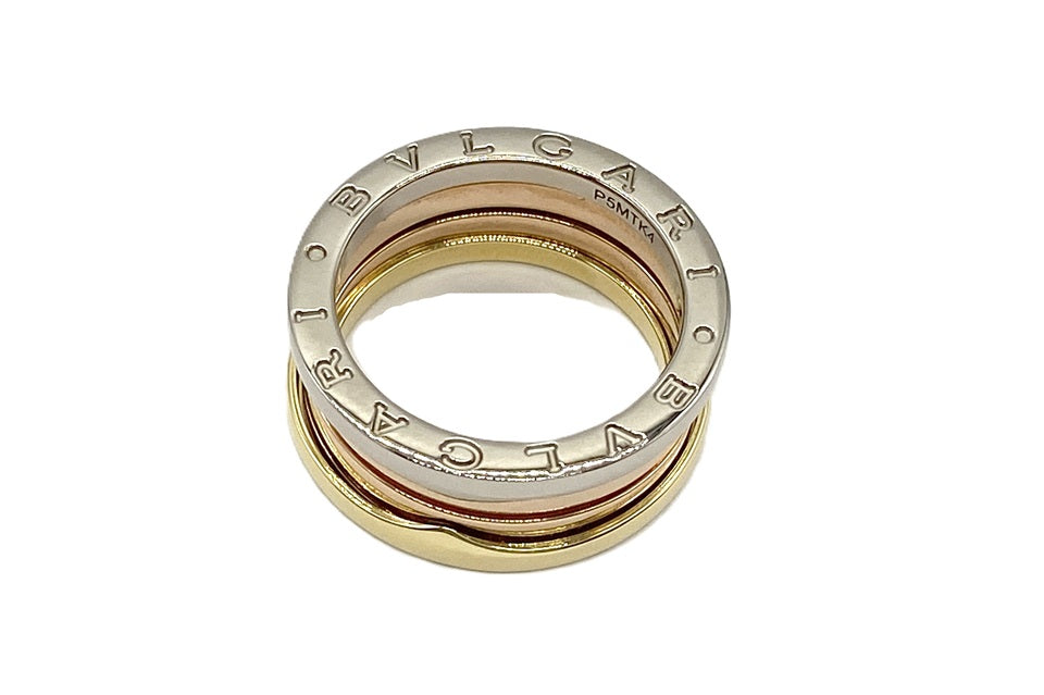 BVLGARI 【ブルガリ】K18/WG/PGリング　　ビーゼロワン (NO.305285)