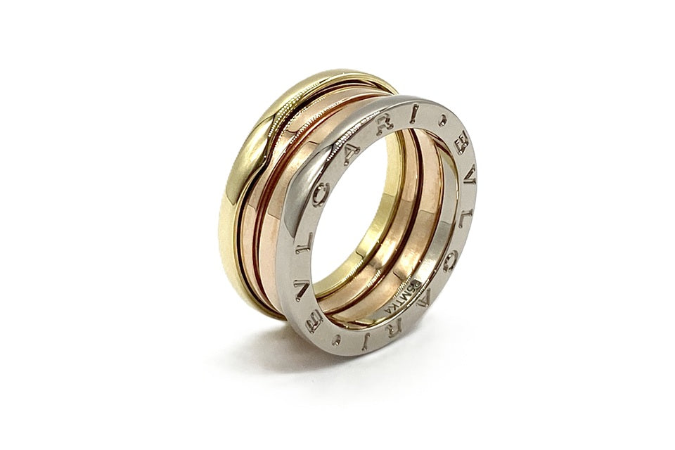 BVLGARI 【ブルガリ】K18/WG/PGリング　　ビーゼロワン (NO.305285)