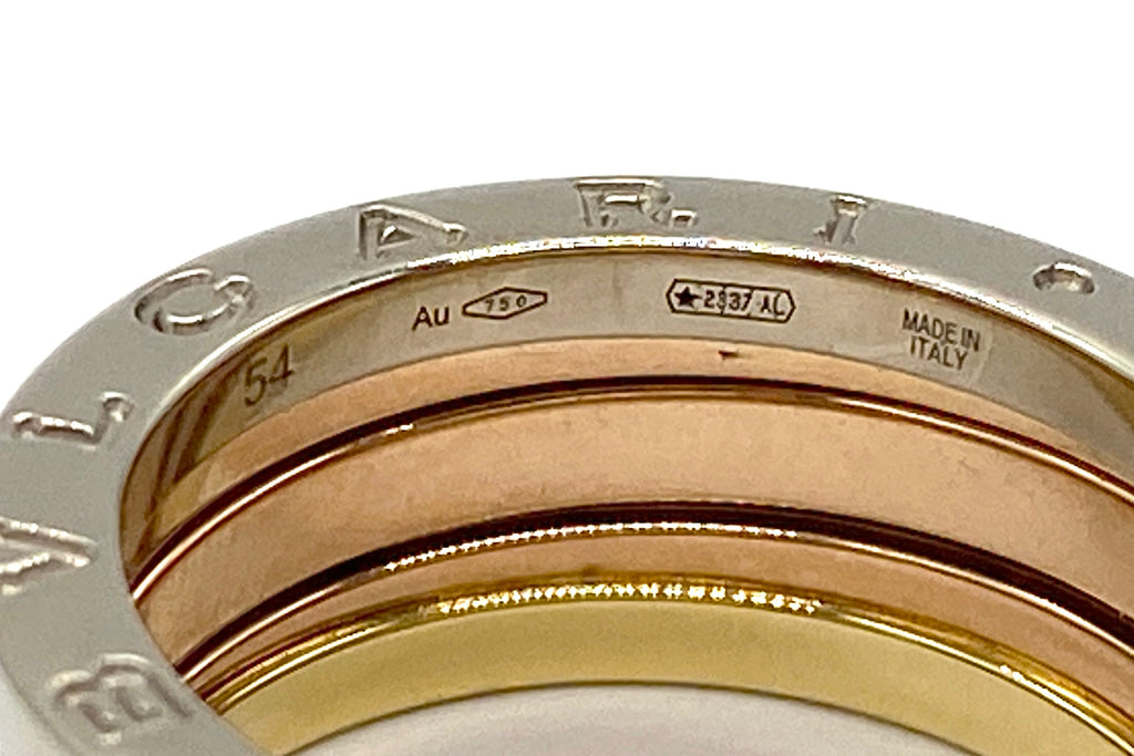 BVLGARI 【ブルガリ】K18/WG/PGリング　　ビーゼロワン (NO.305285)