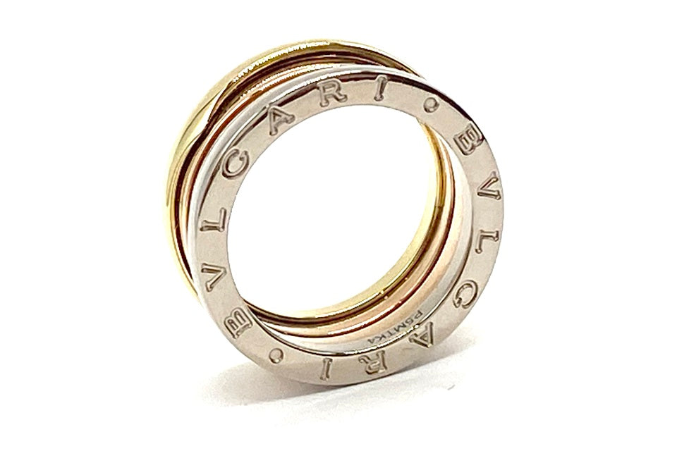 BVLGARI 【ブルガリ】K18/WG/PGリング　　ビーゼロワン (NO.305285)