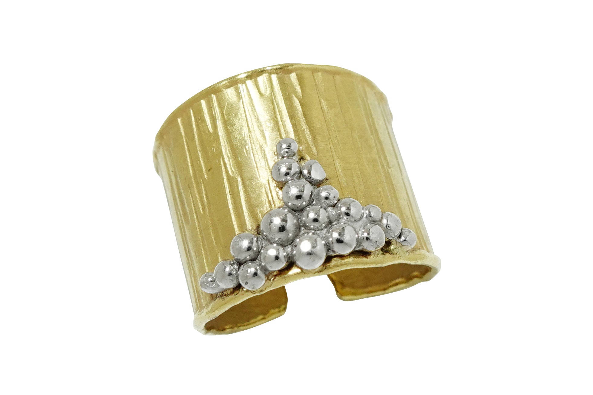 K18　WG リング K18WG/PG 知恵の輪 ダイヤモンドエタニティリング D 1.07ct