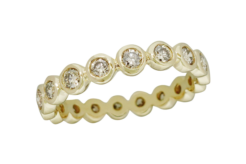 Brown Diamond K18ブラウンダイヤモンド エタニティリング (NO.305322)