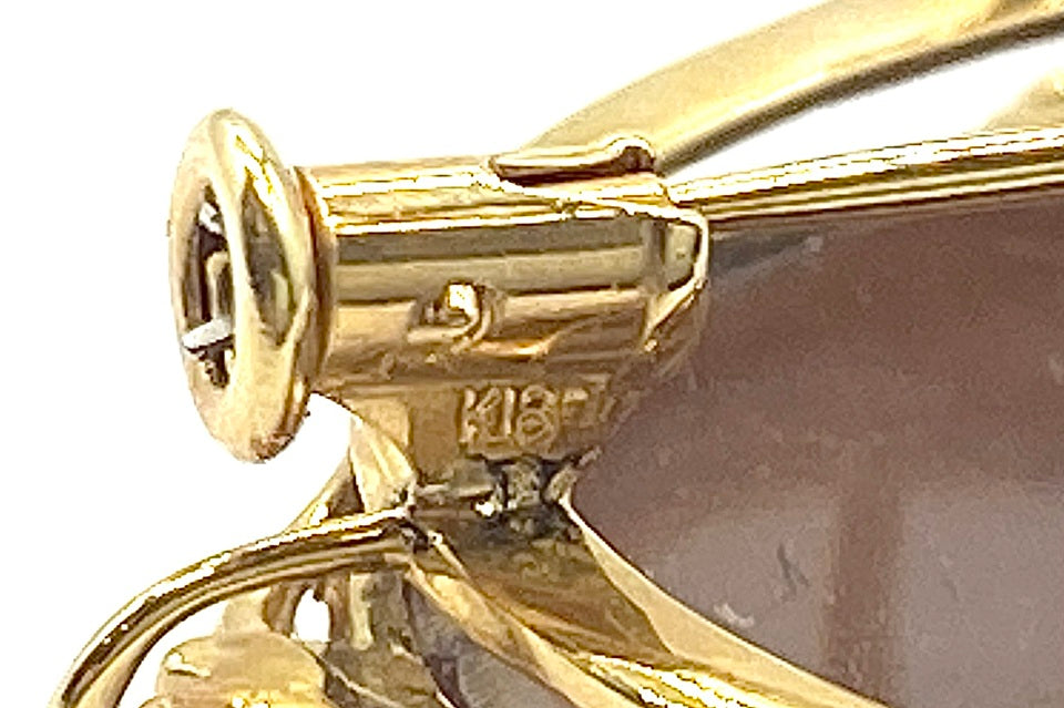 Aniello Pernice【アニエロ ペルニーチェ】 K18シェルカメオペントップ兼ブローチ (NO.305326)