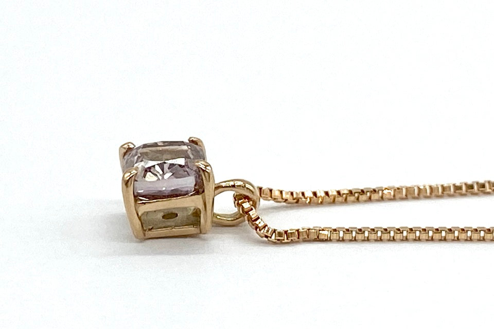 Pink Diamond K18PGピンクダイヤモンドペンダント　　FANCY DEEP　BROWNISH PINK (NO.305333)