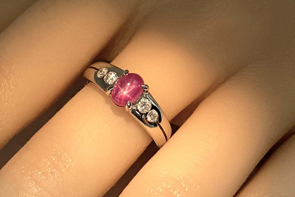 Star Ruby Pt900スタールビー ダイヤモンドリング (NO.305363) – JEX