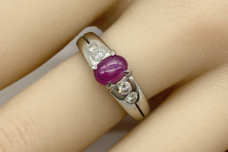 Star Ruby Pt900スタールビー ダイヤモンドリング (NO.305363) – JEX