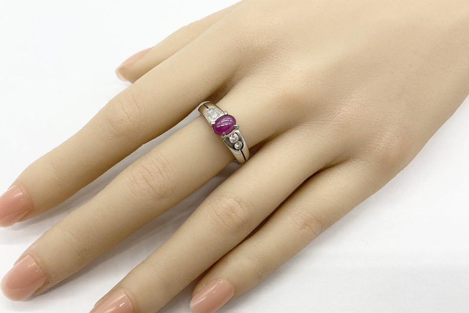 Star Ruby Pt900スタールビー ダイヤモンドリング (NO.305363) – JEX